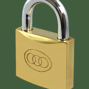 TriCircle 50mm Brass Padlock | NEXT DAY | DeskKeys.Biz