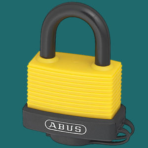 ABUS 70AL/45 YELLOW Padlock | NEXT DAY | DeskKeys.Biz