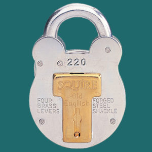 SQUIRE 220 Old-English Padlock | NEXT DAY | DeskKeys.Biz