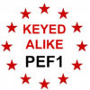 Keyed Alike to SQUIRE Key PEF1