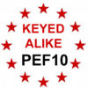 Keyed Alike to SQUIRE Key PEF10