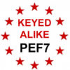 Keyed Alike to SQUIRE Key PEF7
