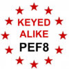 Keyed Alike to SQUIRE Key PEF8