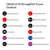 UNION J2103 StrongBOLT 3 Lever Deadlock FEATURES