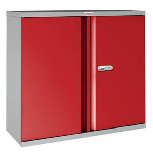 SCL0891GR Red Steel Storage Cabinet with Electronic Locking