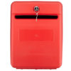 Helix Suggestion and Internal Post Box, Cash & Cheque Box - Red - front view